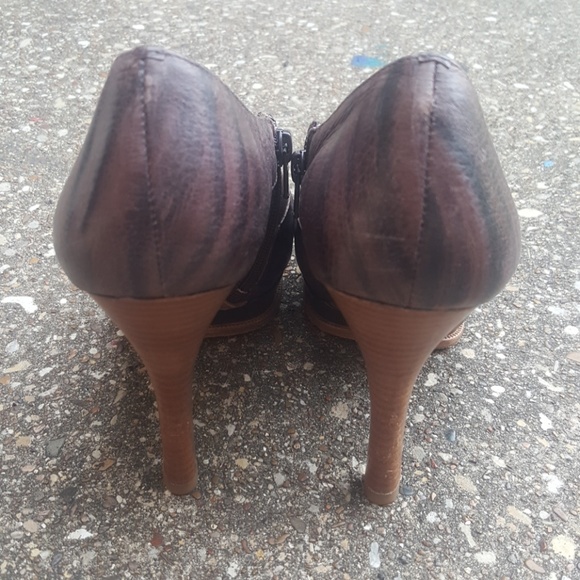 BCBG Max Azria Leather Platform Ankle Boots 9.5 - Picture 6 of 8